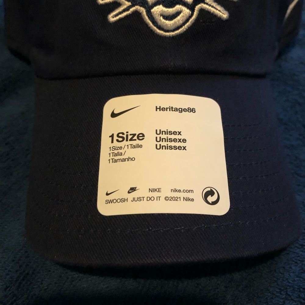 Nike BYU Cougars Blue Baseball Cap New With Defects One Size - Picture 3 of 11